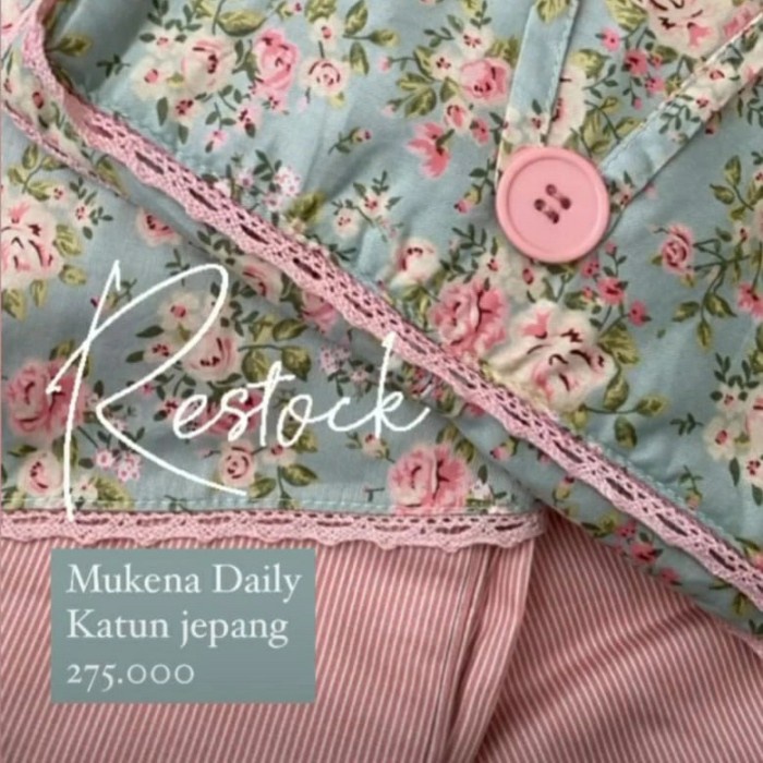 MUKENA- MUKENA GIGGLES DAILY KATUN DESIGN BY JAPAN -MUKENA.