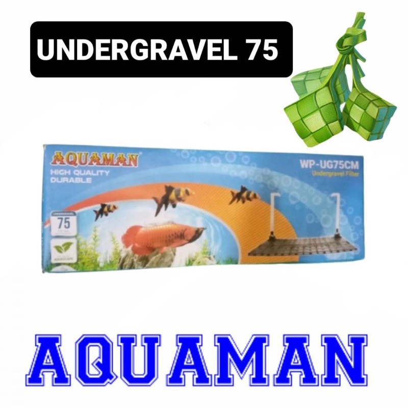 AQUAMAN UNDERGRAVEL 75 TATAKAN DASAR FILTER AQUARIUM