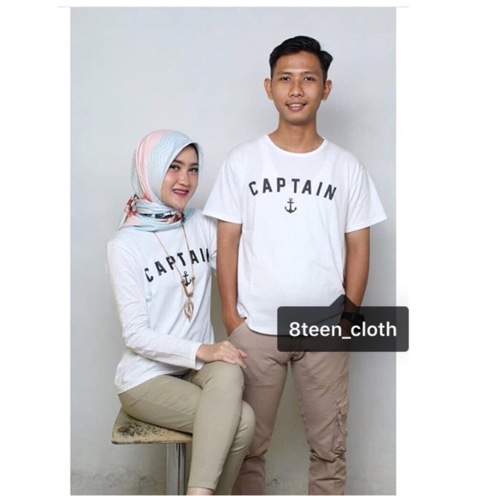 Paling Keren Baju Couple Warna Putih Lengan Panjang