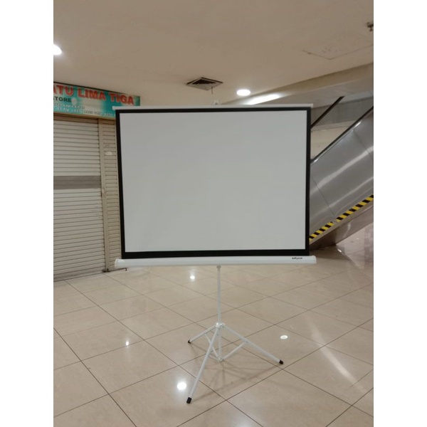 Screen tripod projector 70 inch | layar proyektor standing 70 inch