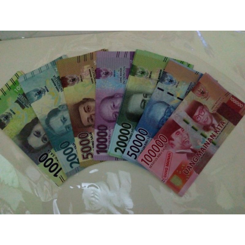 Uang mainan mirip asli / mainan anak-anak