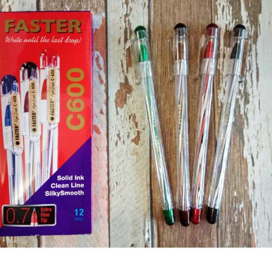 

Harga Terjangkau [D] Pulpen Faster C600 (12 pcs) 04J''