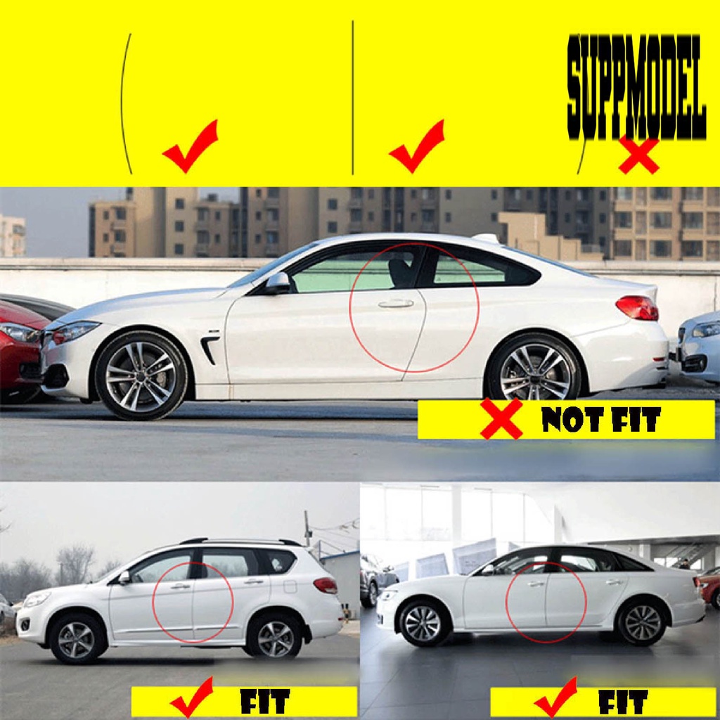 4pcs / Set Stiker Pelindung Ujung Pintu Mobil Pickup Anti Gores Tahan Abrasi