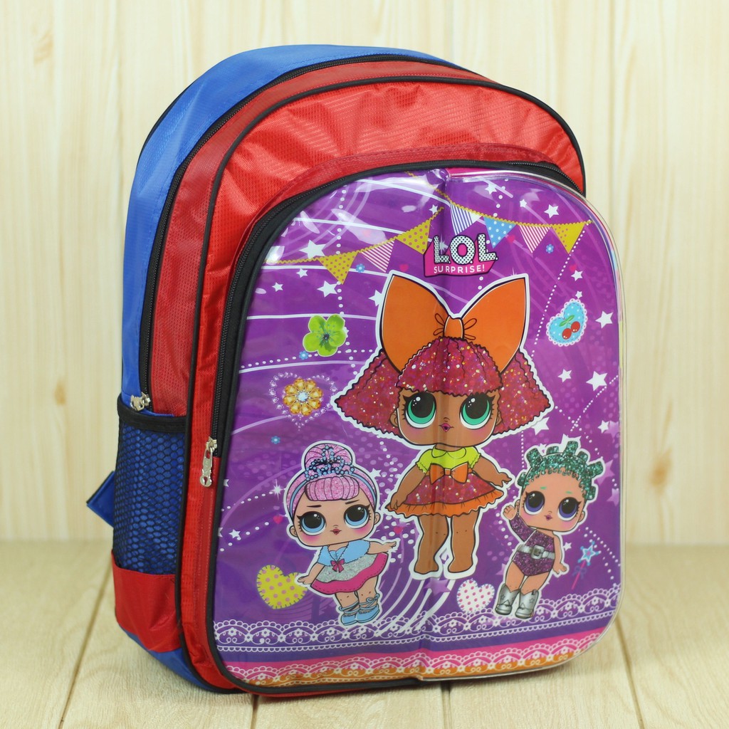 Tas Anak 3 Play Cewek 3 Gambar Lucu Tas Ransel Sekolah Perempuan Keren TK PAUD SD Bahan Berkualitas