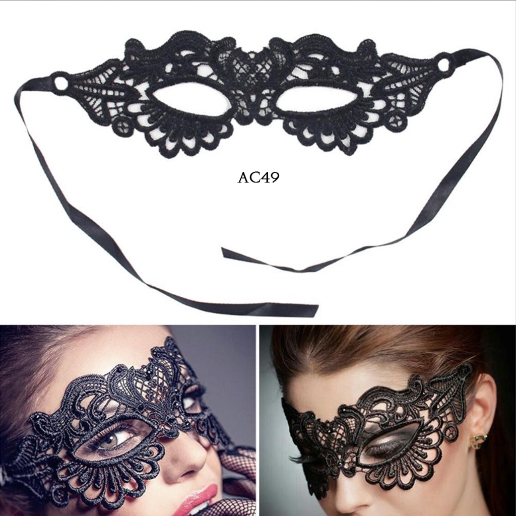 • BEBE • AC49 Topeng Mata Mewah Perempuan Seksi Mask Lingerie Pesta Dansa Seksi Renda Wanita