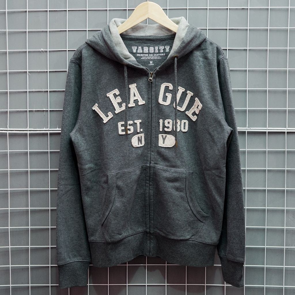 ZIP HOODIE SPAO VARSITY SECOND BRANDED ORIGINAL