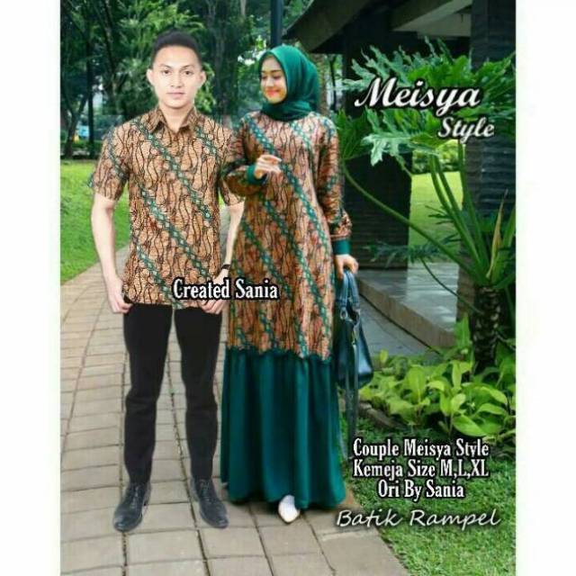 Couple family batik MEISYA STILE READY STOK SERAGAM