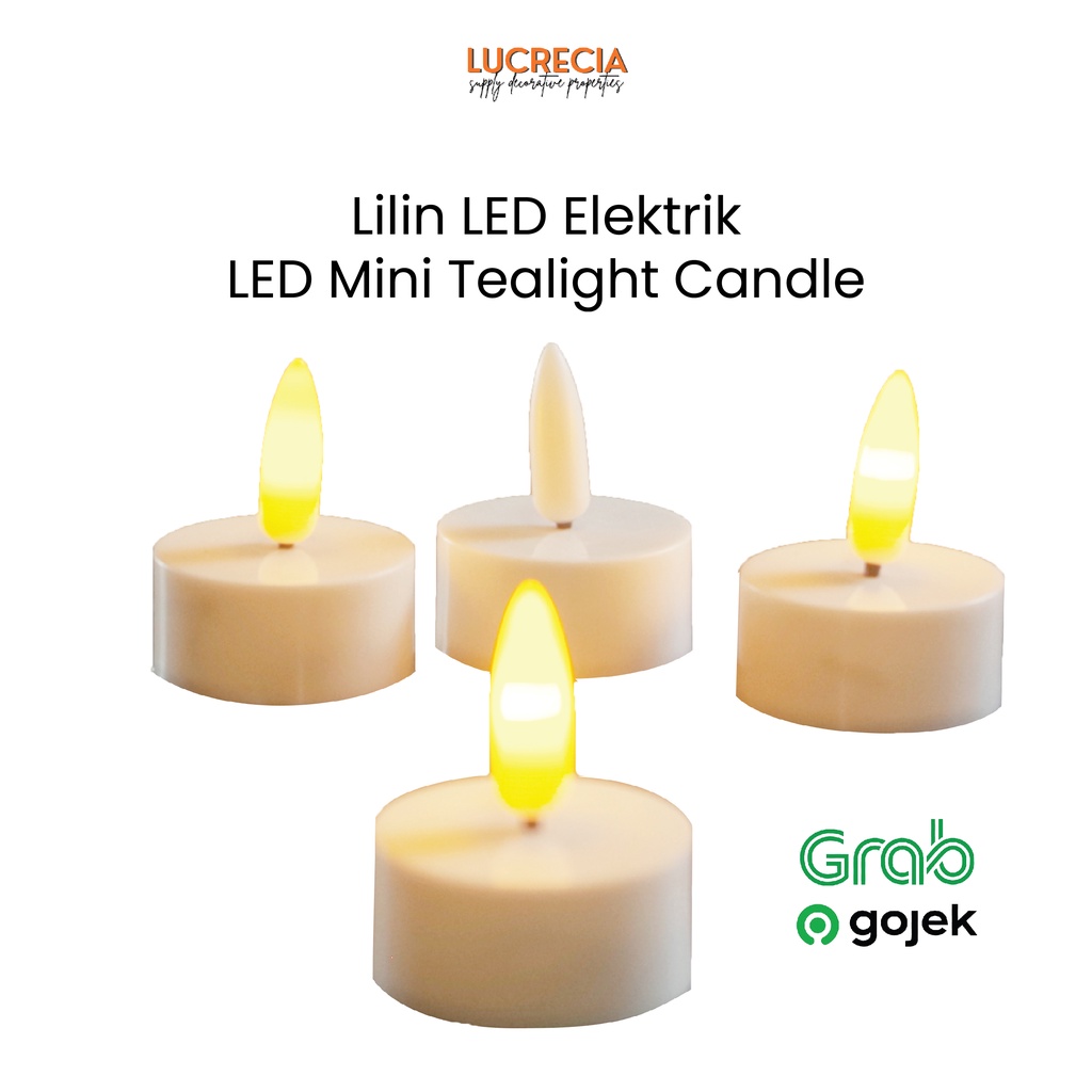 Lilin Led Elektrik Led mini Tealight Candle Dekorasi Rumah Pesta Lamaran Pelaminan LED-103