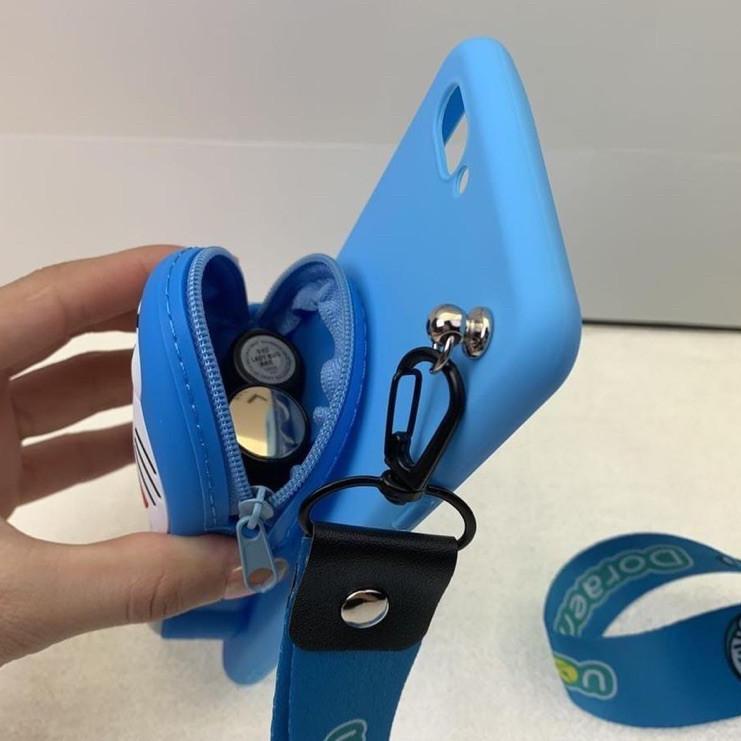 vwwu VIVO V5 V5S Y20 Y20i Y20S Y91 Y93 Y95 Y91C Y19 Y53 V19 Soft Case Dompet + Tali Gantungan HP Kar