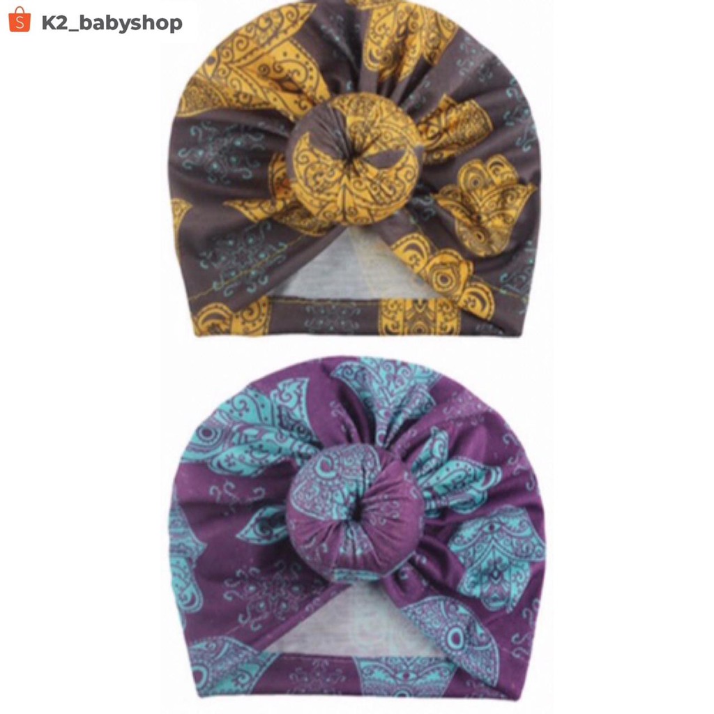 BABY K2 - TURBAN BAYI DONAT MOTIF BATIK KODE 00063