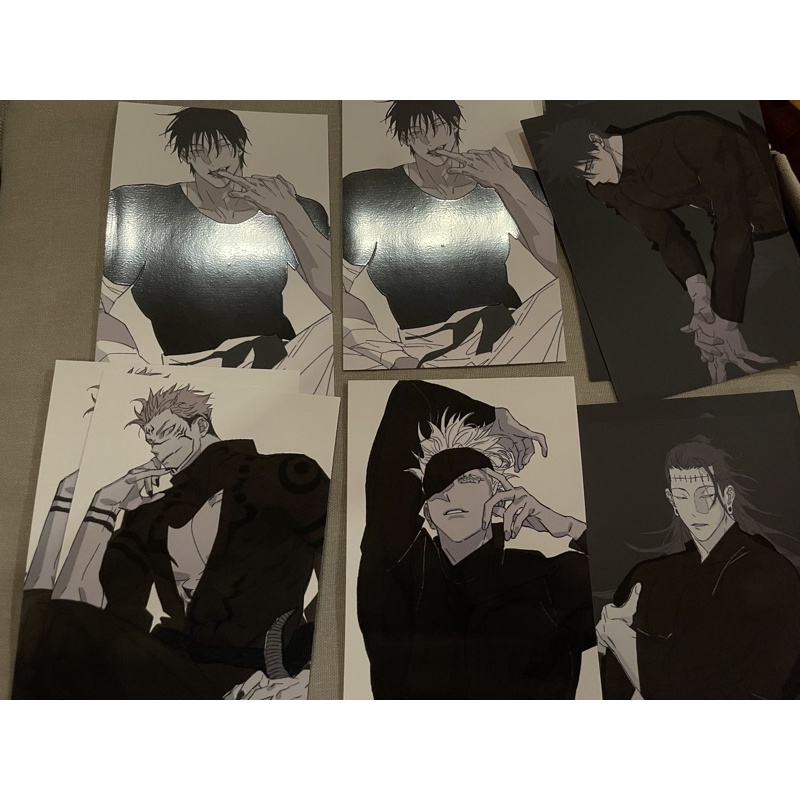 magic postcard jujutsu kaisen jjk by 11114tai sukuna toji gojo geto mugumi fushigurou thermal
