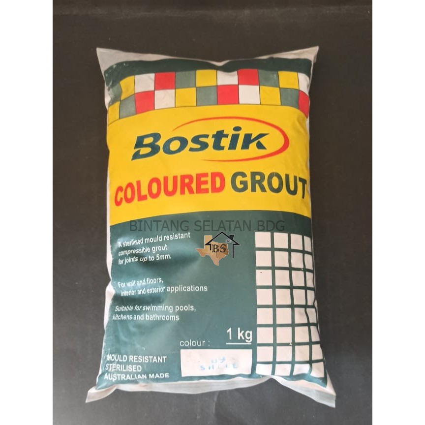 BOSTIK COLOURED GROUT PENGISI NAT KERAMIK WARNA PUTIH 1KG