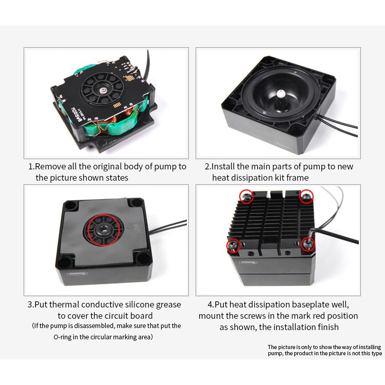 BARROW DCHL-V3 Aluminum Heatsink Top Kit For DDC Pump Silver