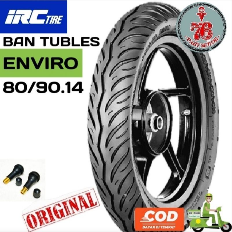 BAN TUBELESS IRC ENVIRO 80/90.14. FREE  PENTIL