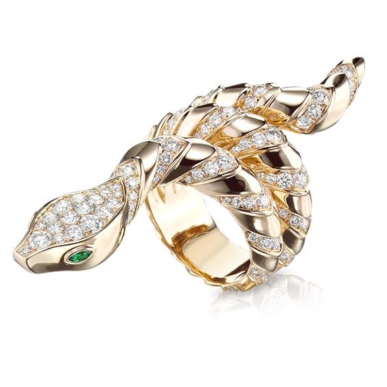 Cincin Titanium Pria Desain Hewan Ular Naga Serigala Warna Cincin Hitam Emas Untuk Keren