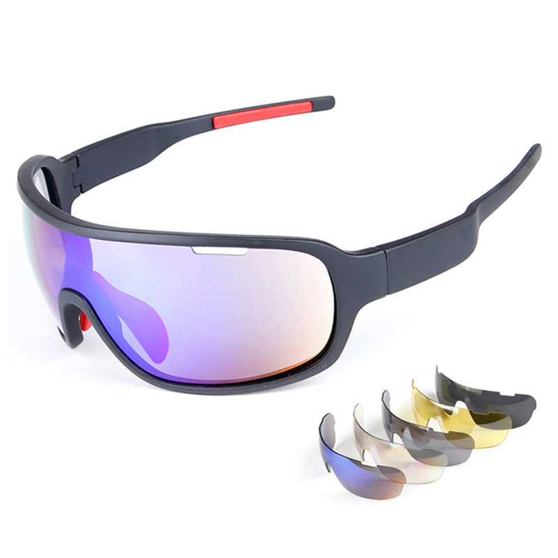 POC KACAMATA SEPEDA POLARIZED SUNGLASSES UV400 DENGAN 5 LENSA KACA MATA SEPEDAH MTB GUNUNG BALAP ROA