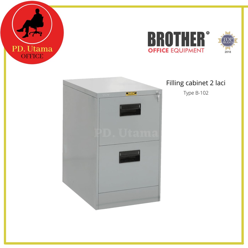 Jual Filling Cabinet 2 Laci BROTHER B-102 Lemari Kabinet Besi Lemari ...