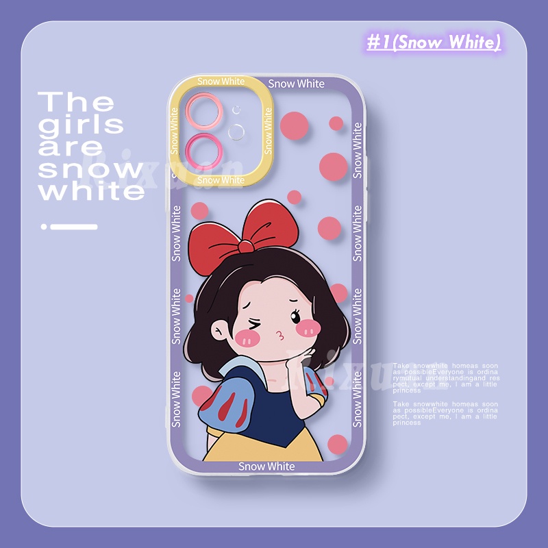 Casing Silikon Realme C35 Realme 8i C11 2021 C25 C25S C15 C12 C3 C2 C5 5i 6i Motif Doraemon Snow White