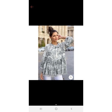 el mar minorca blouse grey size M