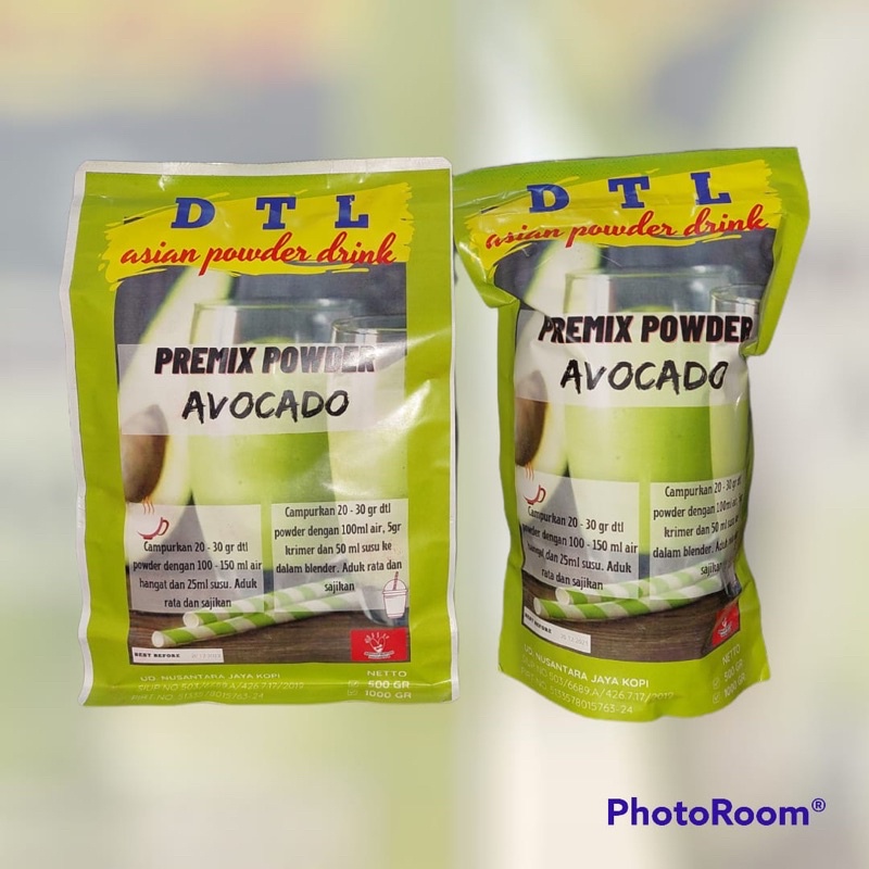 

Powder Drink Bubuk minuman DTL Premix Varian Alpukat Avocado
