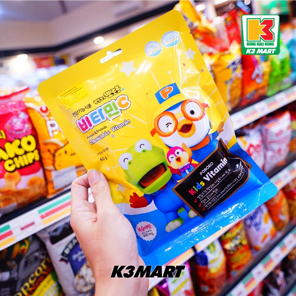 

Porongporong Pororo & Friends Chewable Vitamin 50S 60gr
