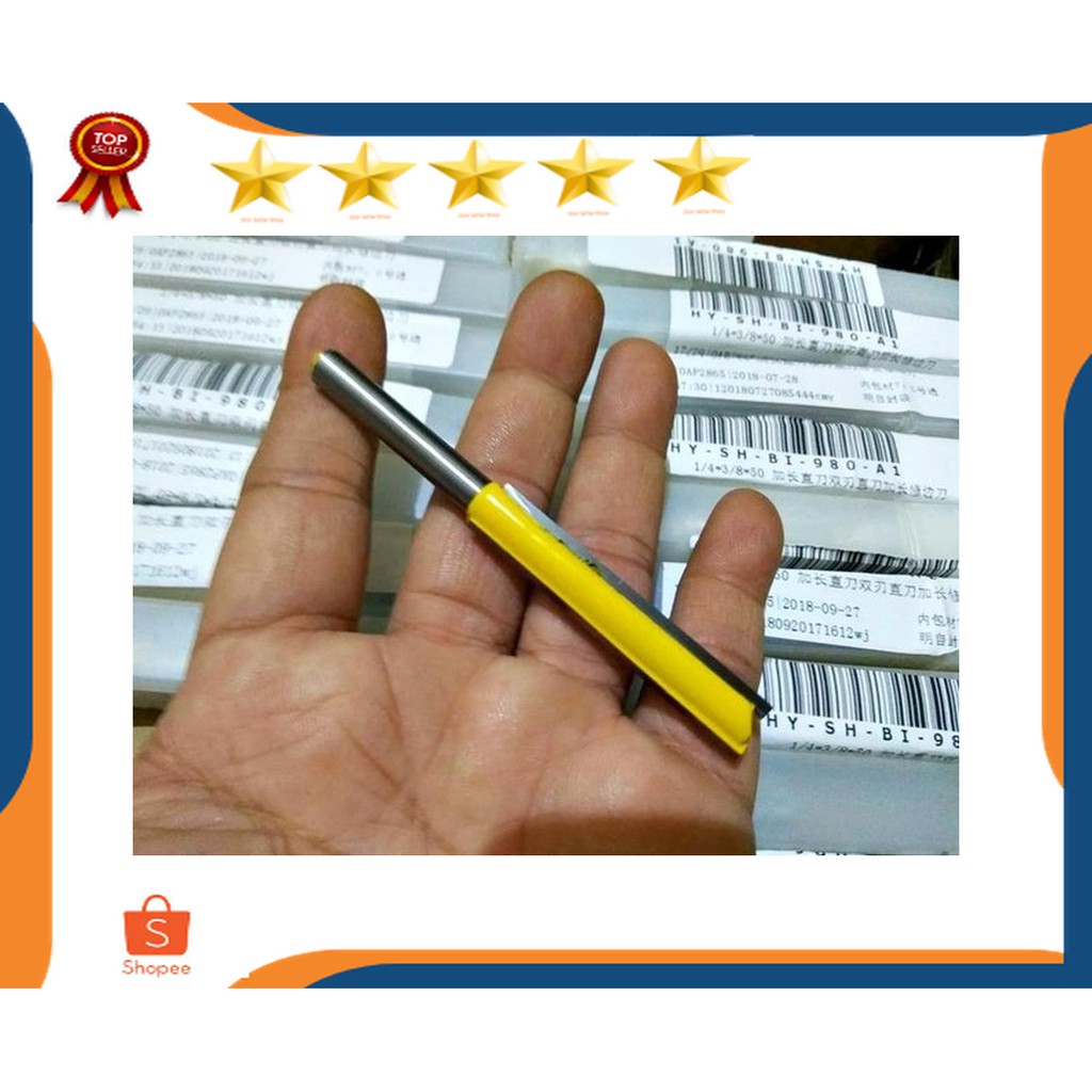 Beli Sekarang mata profil long straight double blade 50mm shank as 6mm mata profil trimmer panjang