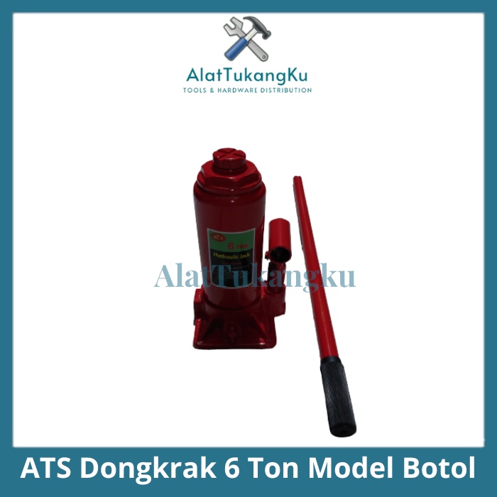 ATS Dongkrak Botol 6 Ton Hydraulic Jack Dongkrak Mobil Truk Universal 6T/ Dongkrak Truk Besar
