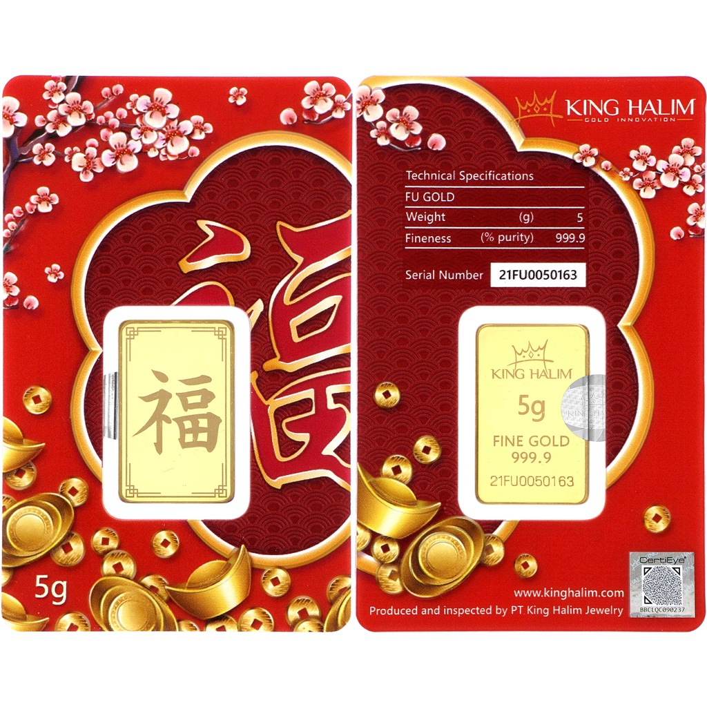 LOGAM MULIA EMAS KING HALIM 5GR - FU