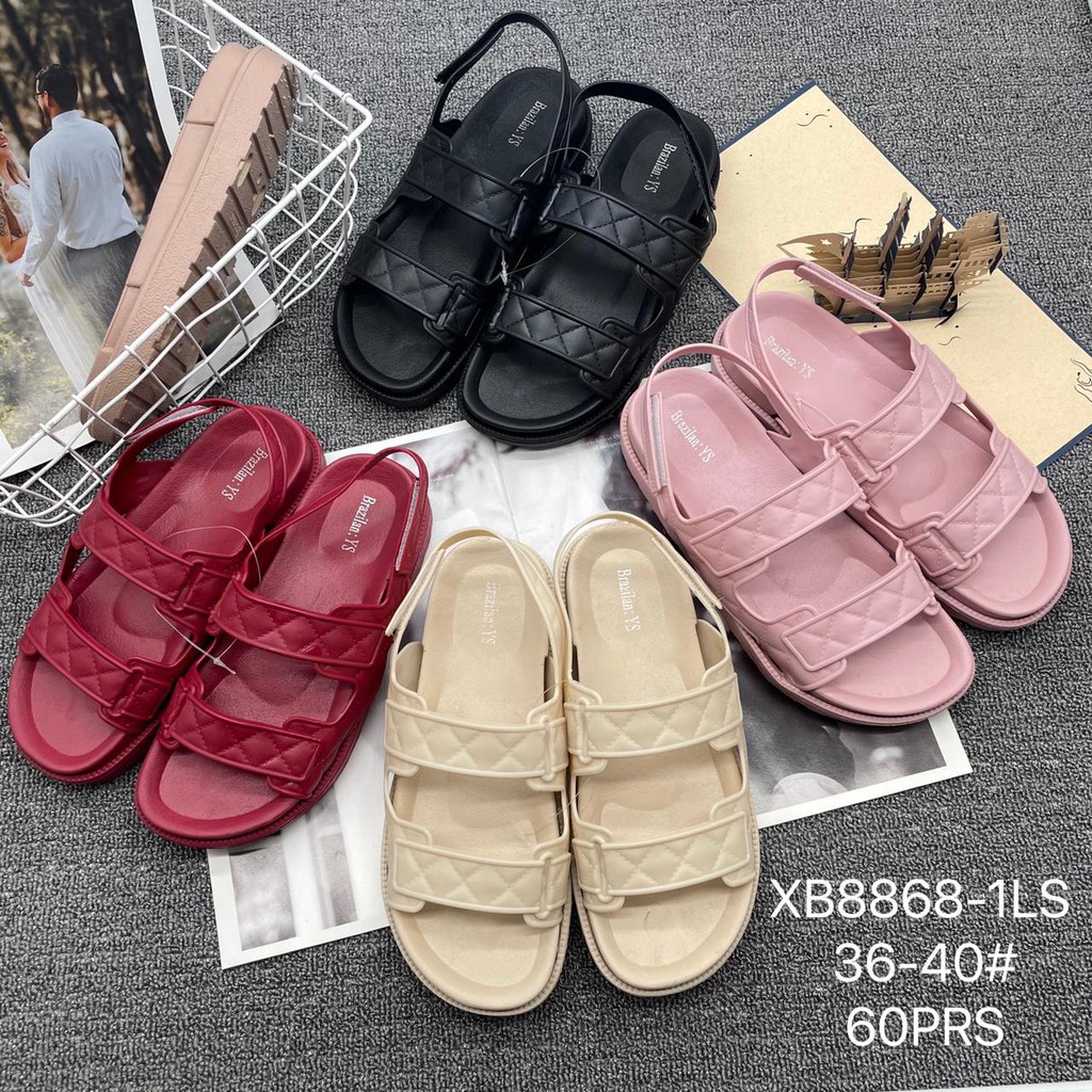 Sandal Wanita Jelly Import Tali DIXIE 8868 / Sandal Jelly Model Tali Kekinian Fashion Wanita Import PCU