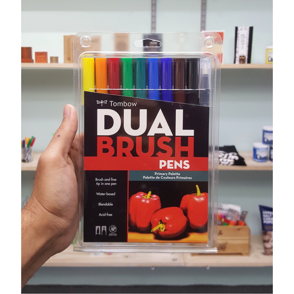 

Tombow dual brush pen ABT 10 Color Set Primary Palette