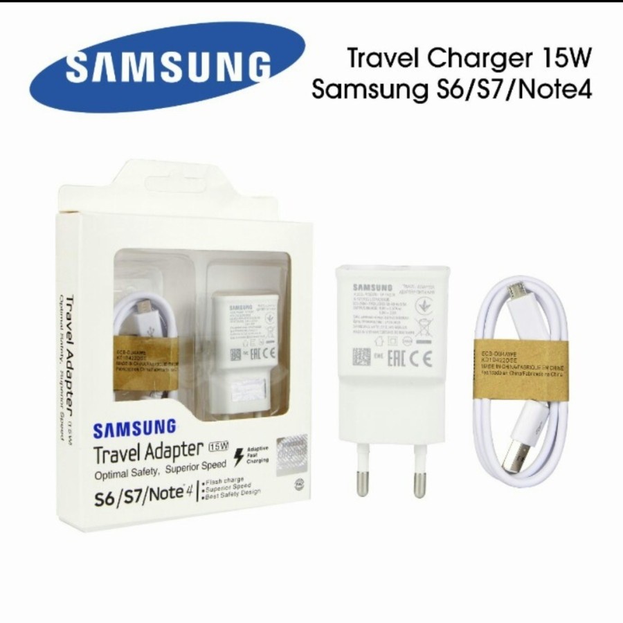 CHARGER MICRO USB 15 WATT SAMSUNG S6 / S7 / NOTE 4 ORIGINAL
