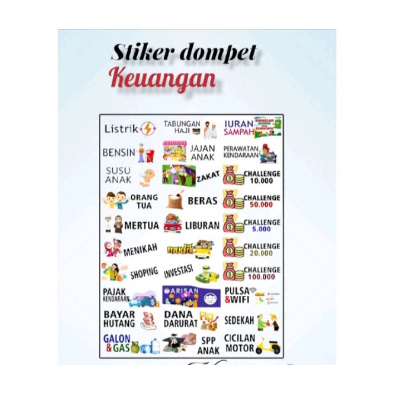 

Mranti_Stiker Dompet Keuangan/Stiker Budgeting/Stiker