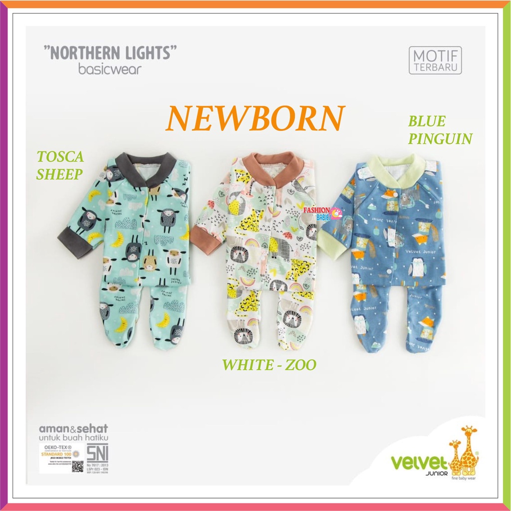 Baju Jumper bayi - VELVET JUMPER TUTUP KAKI / BUKA KAKI 0-3m 3pcs