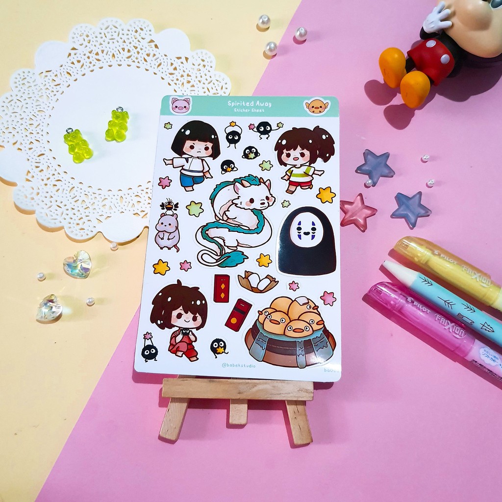 

Spirited Away ♡ ba003 ♡ Babek Studio Planner Deco Sticker Sheet