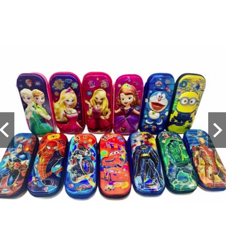 

MURAH - TEMPAT PENSIL KOTAK PENSIL DOMPET PENSIL SELETING 7D TIMBUL DISNEY