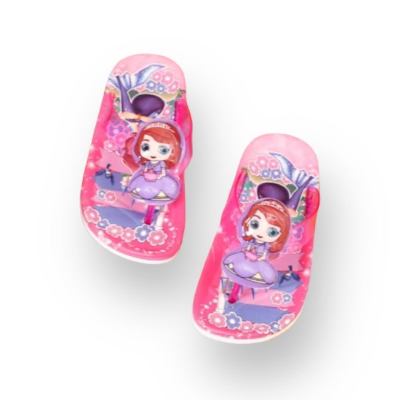 Sandal Jelly Anak Perempuan Motif Sofia,Sandal Jepit Anak,Sandal Princes,Sandal Anak Import