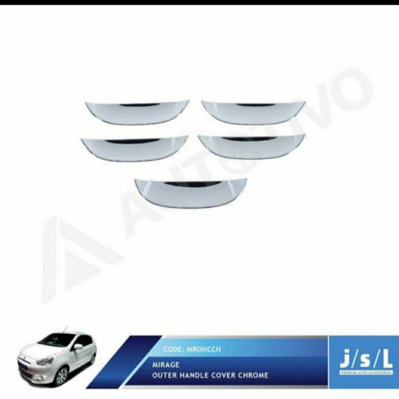 cover outer mobil Mirage chrome 5pc jsl