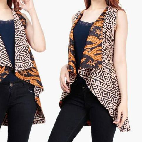 ▼ Effi bolero batik rompi bolak balik ✪