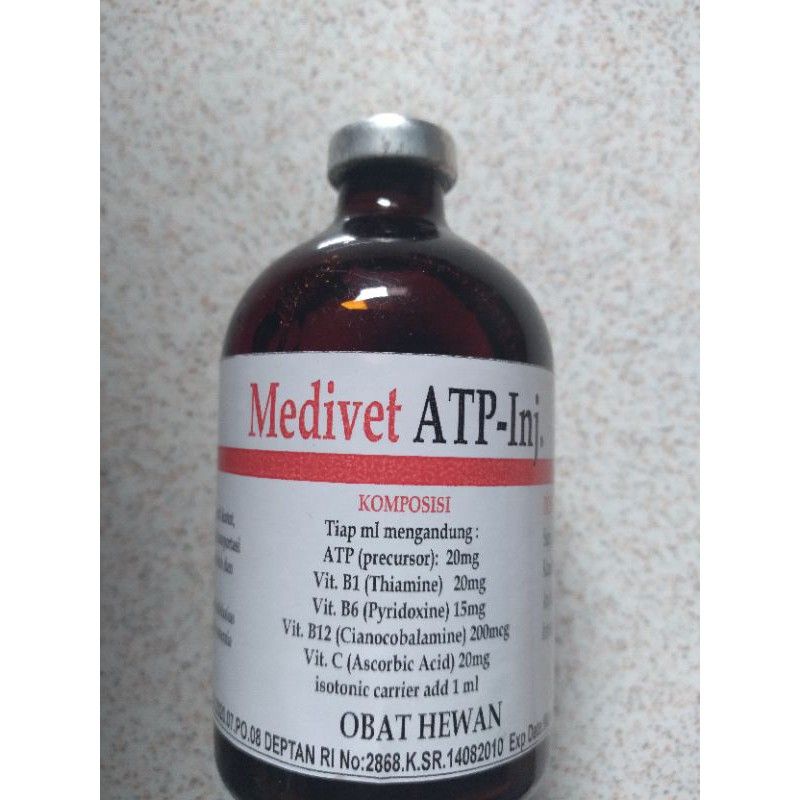 MEDIVET ATP 100 ML UNTUK STAMINA HEWAN