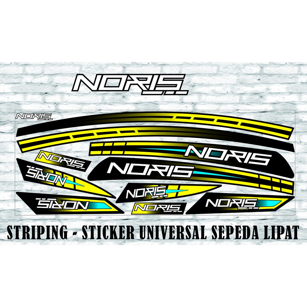 SEPEDA PACIFIC NORIS SEPEDA LIPAT STICKER