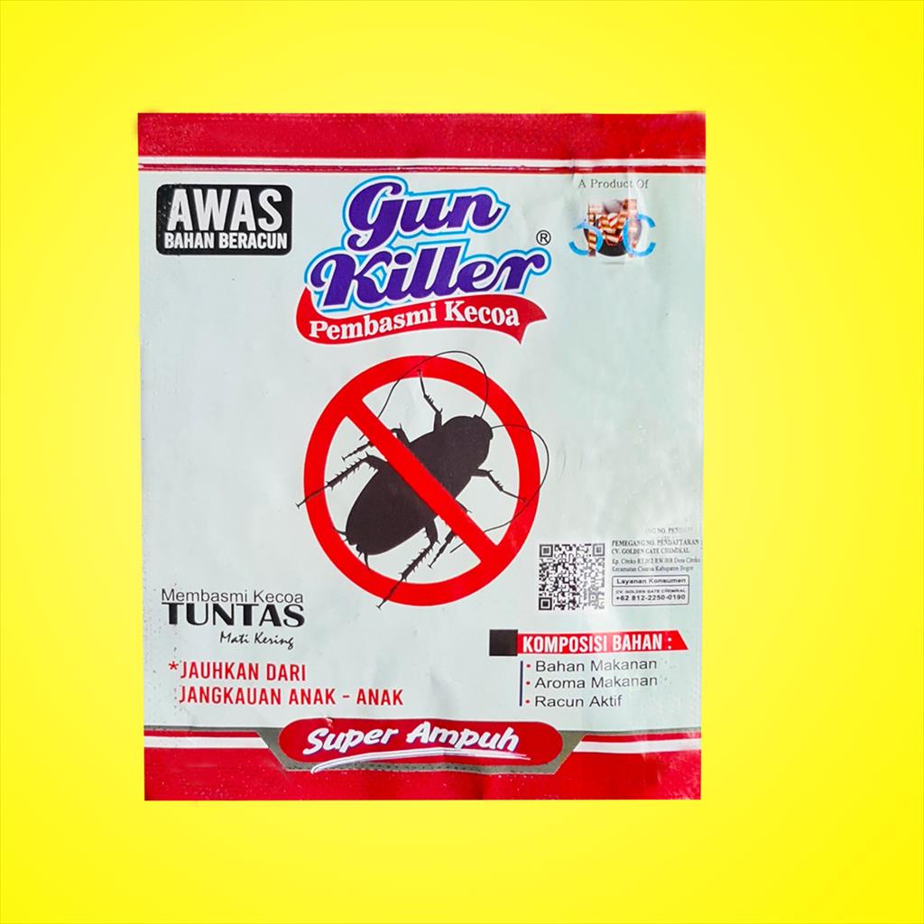 GUN KILLER PEMBASMI KECOAK SACHET 15 GRAM INSEKTISIDA