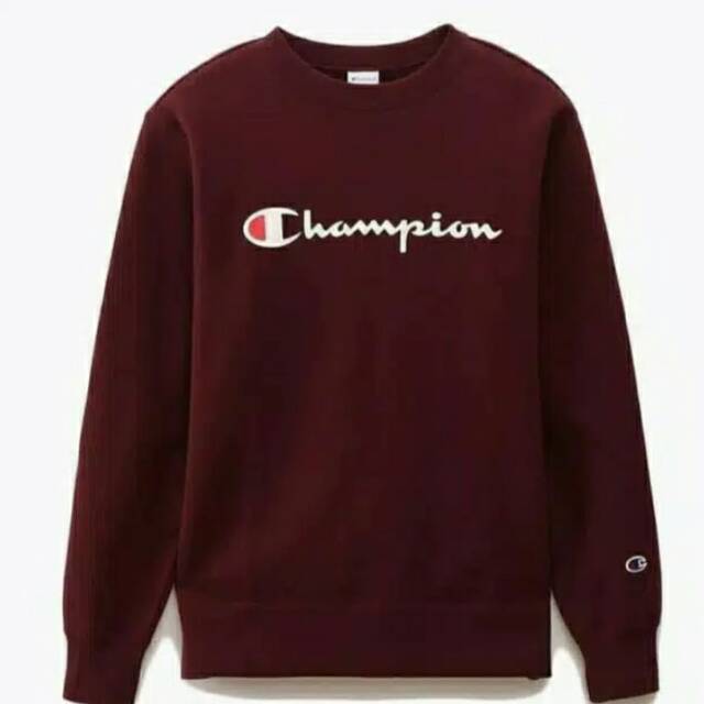 Crewneck Champion Script Original Maroon