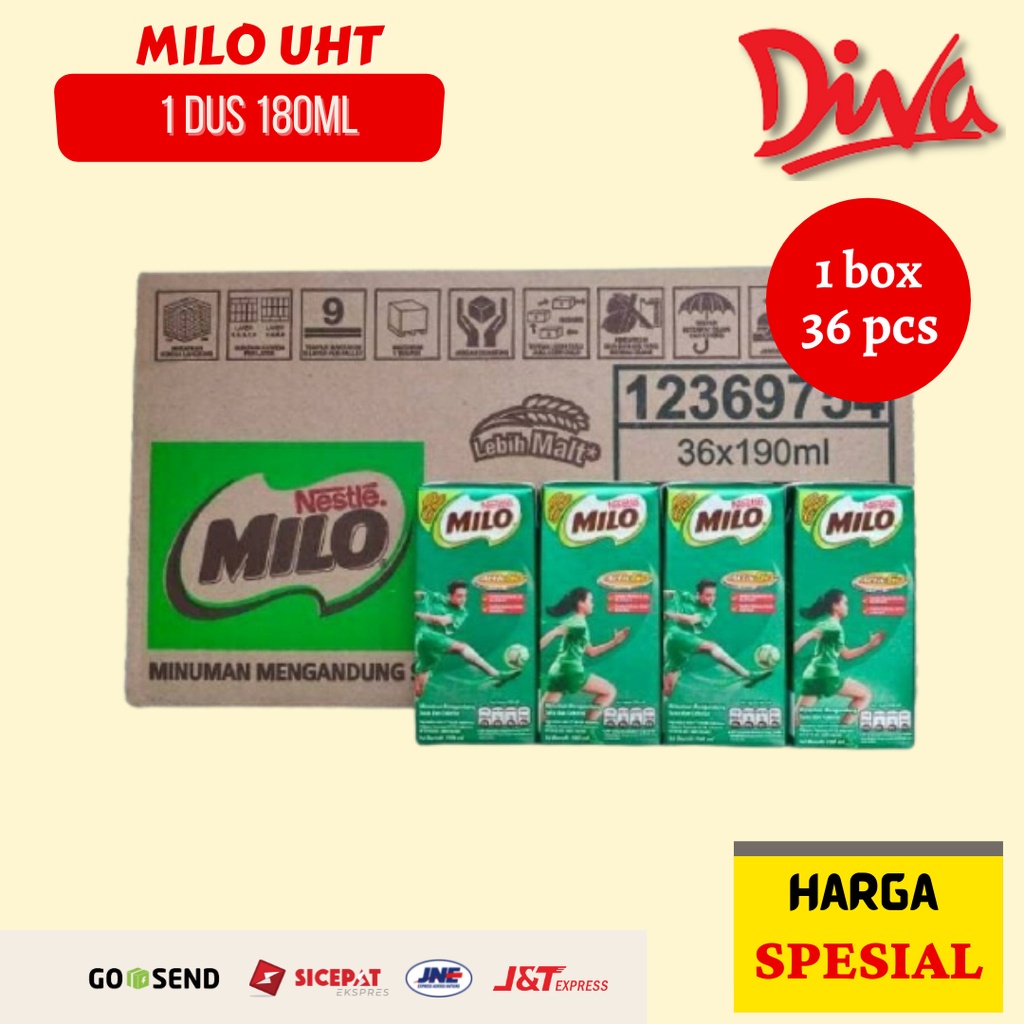 

[ 1 Box / Dus ] Milo Susu UHT 180ml