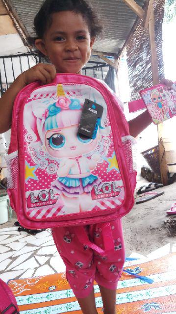  Tas  LOL  Anak SD Tas  LOL  Kepala Timbul Tas  Ransel 3in1 