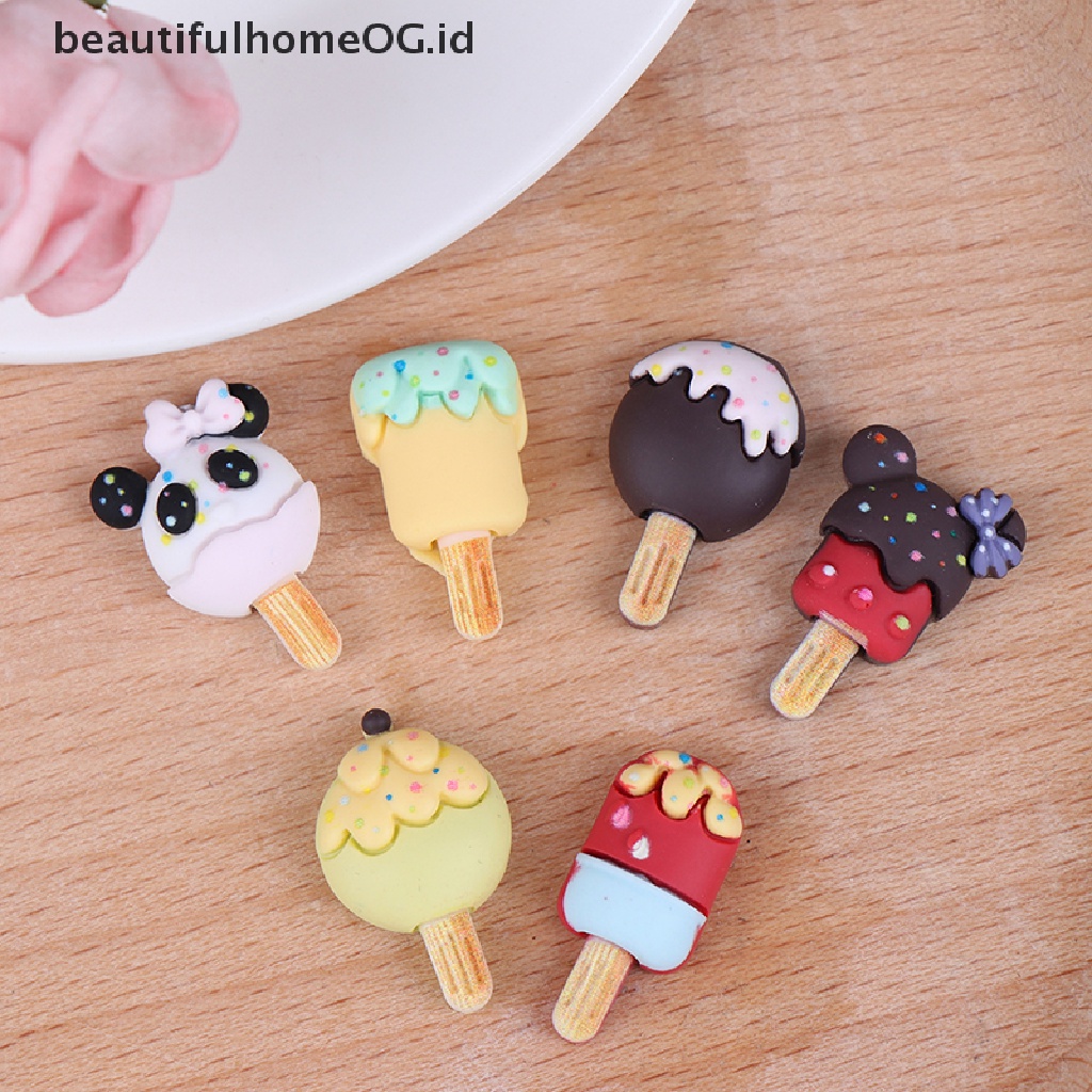 5 Pcs Miniatur Es Krim Skala 1 / 12 1 / 6 Untuk Rumah Boneka