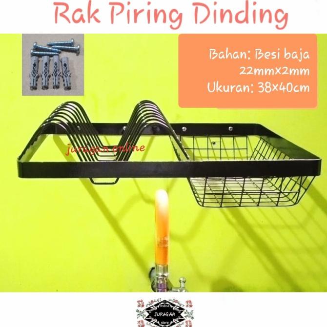 RAK PIRING WASTAFEL DINDING/RAK PENIRIS PIRING/rak piring gantung