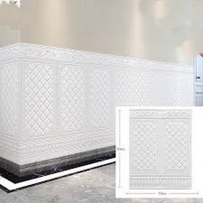 Wallpaper Dinding Wallfoam Brickfoam Motif Pintu Jati Wallpaper Foam 3D