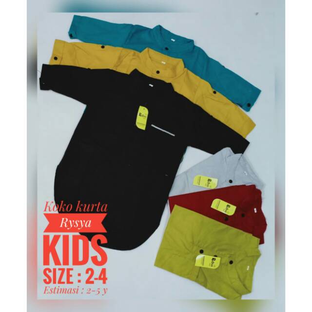 Baju koko Kurta Rysya kids