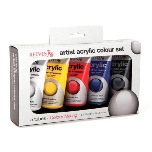 

[COD] Reeves Acrylic Color Tube Intro Set 5x75ml TERMURAH Kode 357
