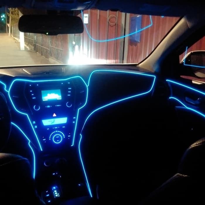 LAMPU NEON LED INTERIOR DASTBOARD MOBIL FLEXIBLE 3 METER